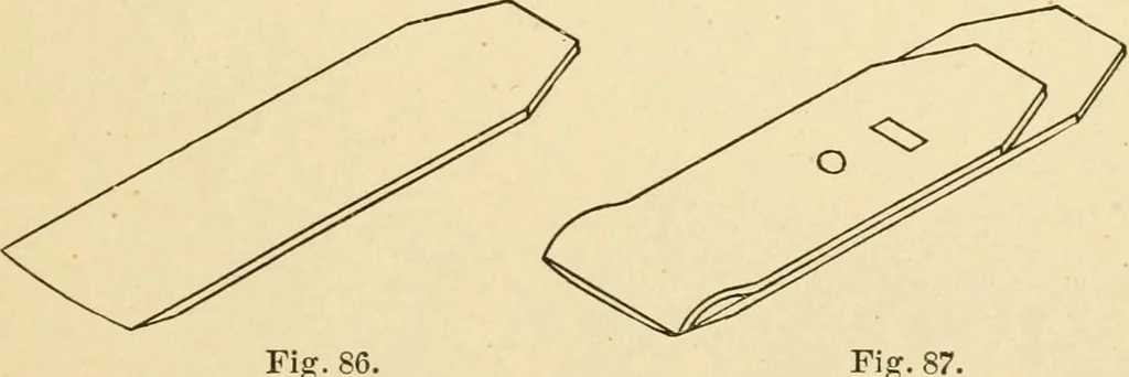An illustration from Manual training. Elementary woodwork;, 1893, leaf 52