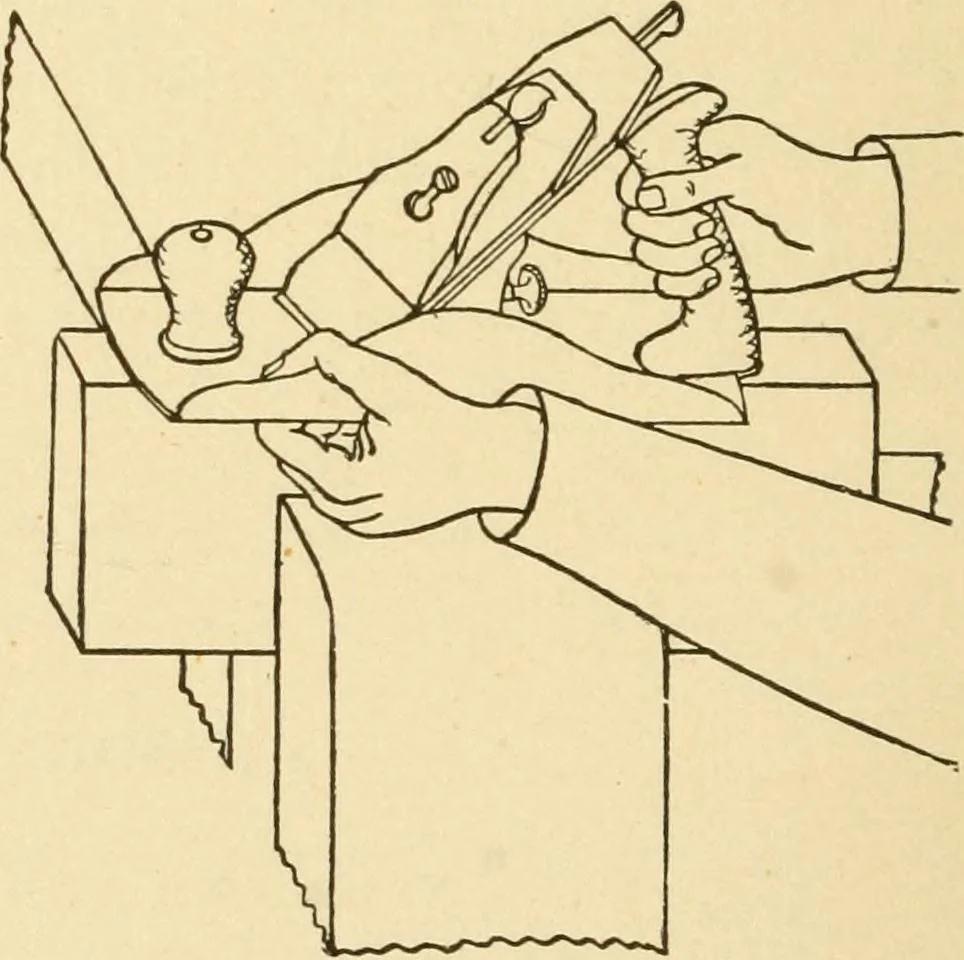 An illustration from Manual training. Elementary woodwork;, 1893, leaf 59