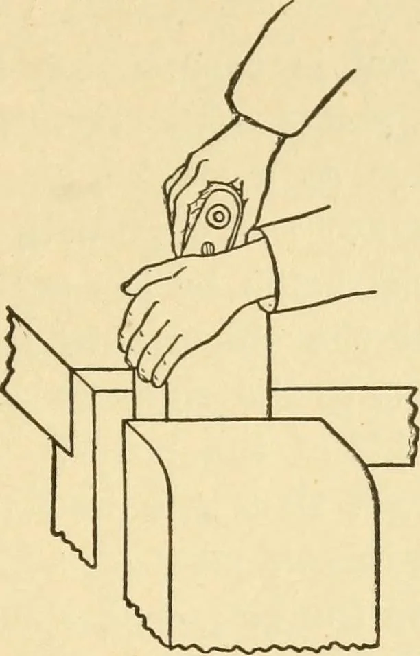 An illustration from Manual training. Elementary woodwork;, 1893, leaf 62