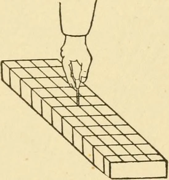 An illustration from Manual training. Elementary woodwork;, 1893, leaf 70