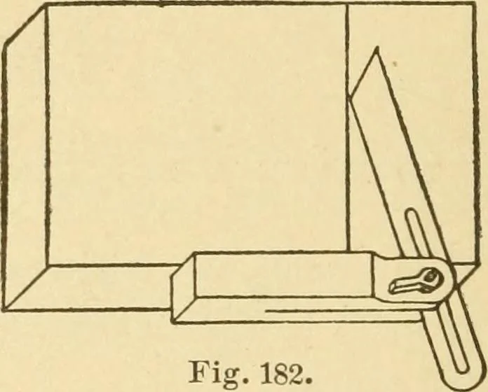 An illustration from Manual training. Elementary woodwork;, 1893, leaf 97