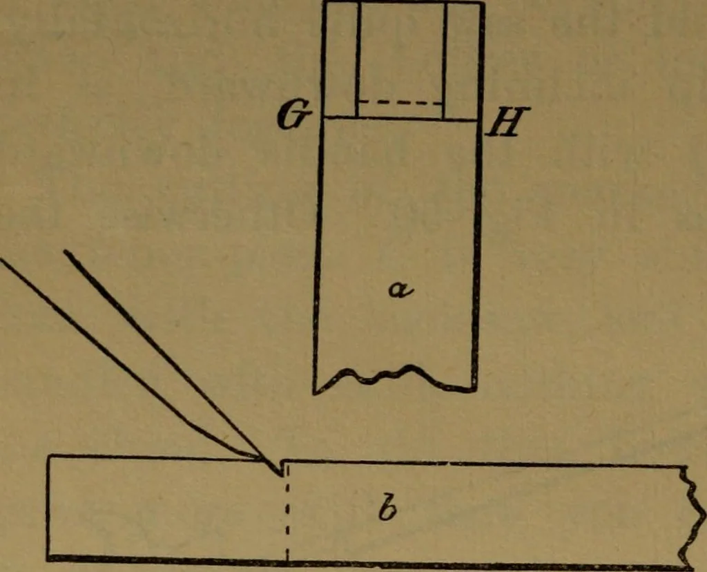 An illustration from Manual training : first lessons in wood-working, 1888, leaf 131