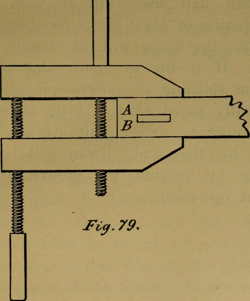 An illustration from Manual training : first lessons in wood-working, 1888, leaf 180