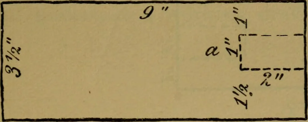 An illustration from Manual training : first lessons in wood-working, 1888, leaf 50
