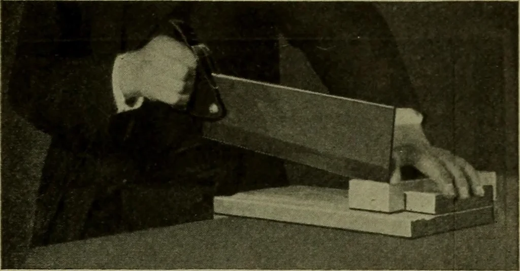 An illustration from Manual training for the rural schools; a group of farm and farm home woodworking problems, 1922, leaf 12