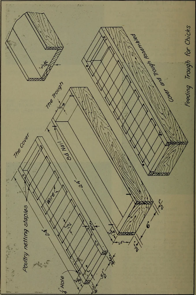 An illustration from Manual training for the rural schools; a group of farm and farm home woodworking problems, 1922, leaf 17