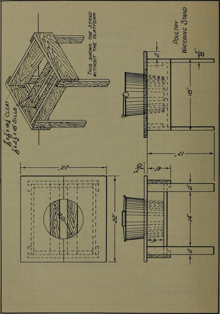 An illustration from Manual training for the rural schools; a group of farm and farm home woodworking problems, 1922, leaf 39