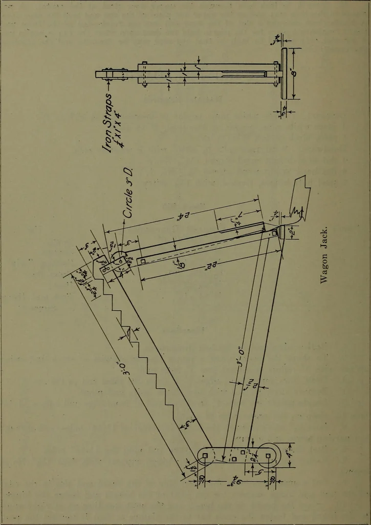 An illustration from Manual training for the rural schools; a group of farm and farm home woodworking problems, 1922, leaf 45