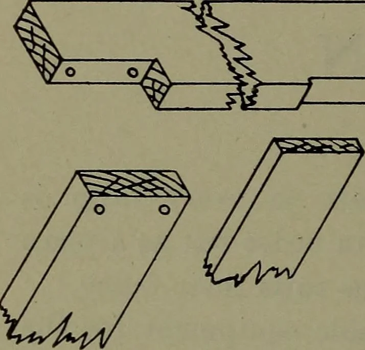 An illustration from Manual training for the rural schools; a group of farm and farm home woodworking problems, 1922, leaf 9
