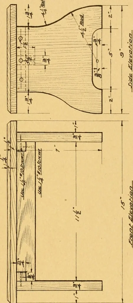 An illustration from Manual training in the grades, 1913, leaf 152