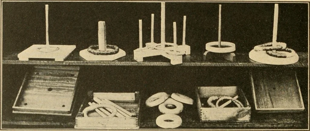 An illustration from Manual training--play problems; constructive work for boys and girls based on the play interest, 1917, leaf 123