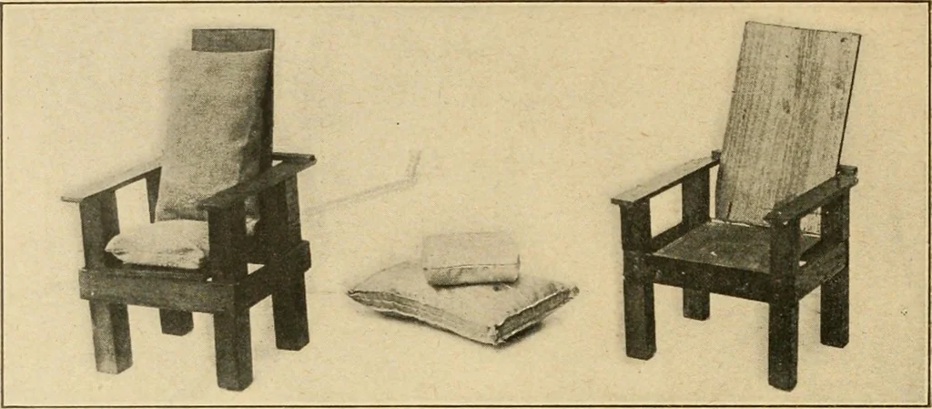 An illustration from Manual training--play problems; constructive work for boys and girls based on the play interest, 1917, leaf 139