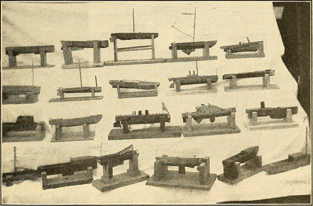 An illustration from Manual training--play problems; constructive work for boys and girls based on the play interest, 1917, leaf 14