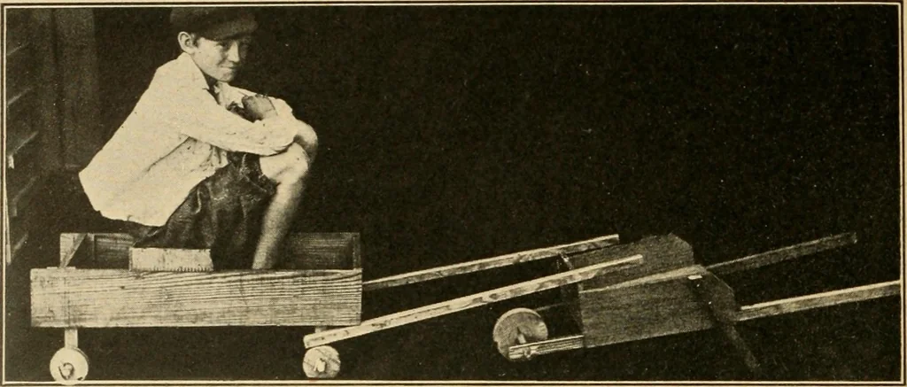 An illustration from Manual training--play problems; constructive work for boys and girls based on the play interest, 1917, leaf 153