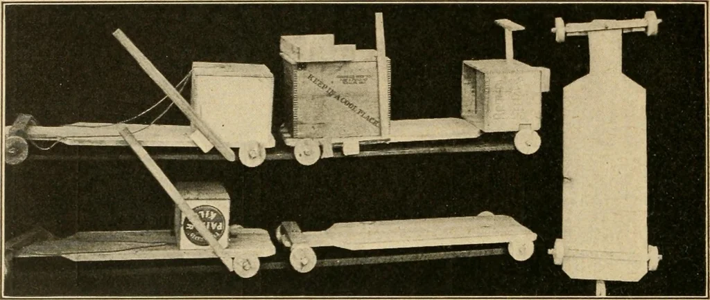An illustration from Manual training--play problems; constructive work for boys and girls based on the play interest, 1917, leaf 155
