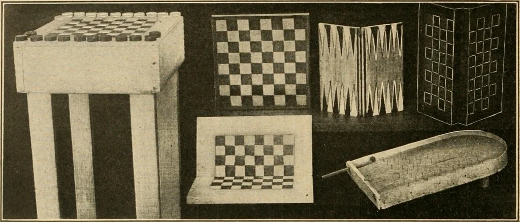 An illustration from Manual training--play problems; constructive work for boys and girls based on the play interest, 1917, leaf 159