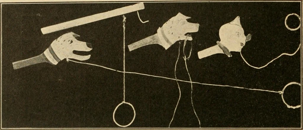 An illustration from Manual training--play problems; constructive work for boys and girls based on the play interest, 1917, leaf 37