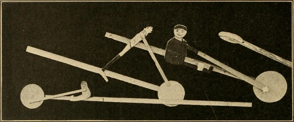 An illustration from Manual training--play problems; constructive work for boys and girls based on the play interest, 1917, leaf 49