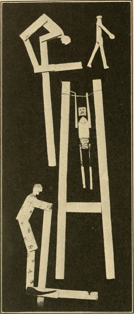 An illustration from Manual training--play problems; constructive work for boys and girls based on the play interest, 1917, leaf 81