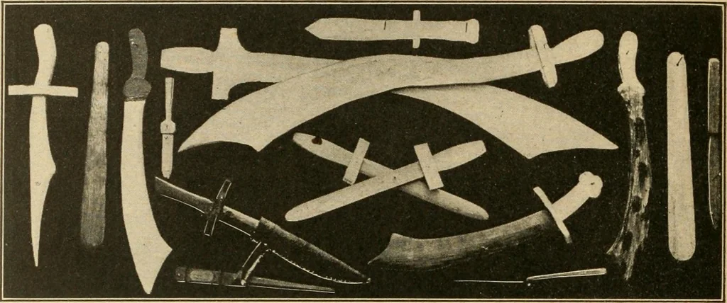 An illustration from Manual training--play problems; constructive work for boys and girls based on the play interest, 1917, leaf 85