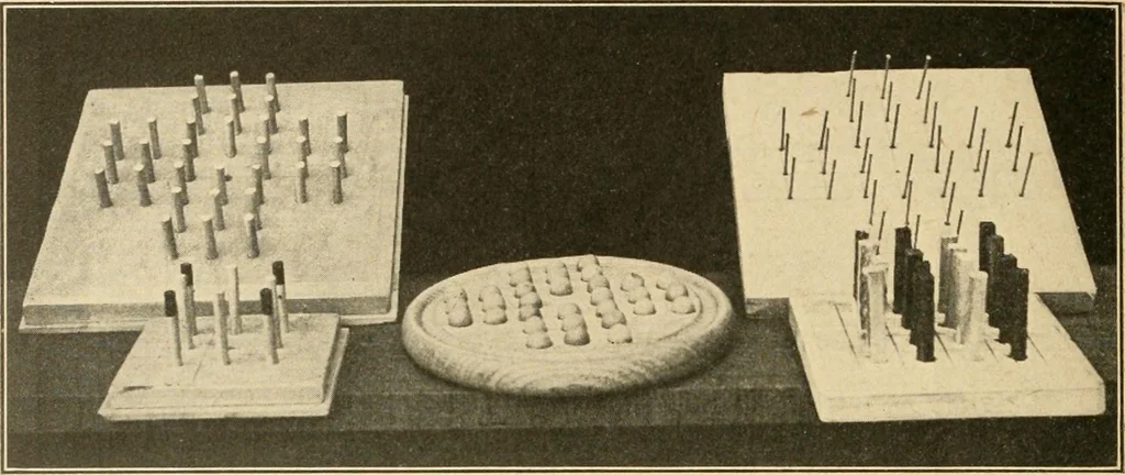 An illustration from Manual training--play problems; constructive work for boys and girls based on the play interest, 1917, leaf 95