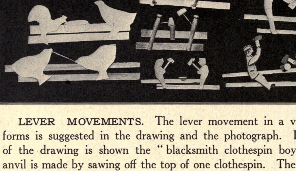 An illustration from Manual training--play problems; constructive work for boys and girls based on the play interest, 1917, leaf 84