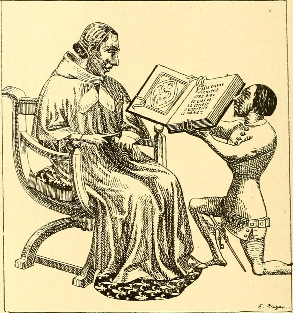 An illustration from Manuel d'archeologie francaise depuis les temps mérovingiens jusqu'à la renaissance .., 1902, leaf 109