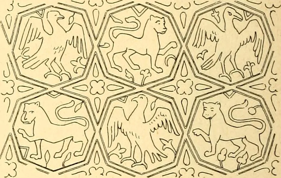 An illustration from Manuel d'archeologie francaise depuis les temps mérovingiens jusqu'à la renaissance .., 1902, leaf 111