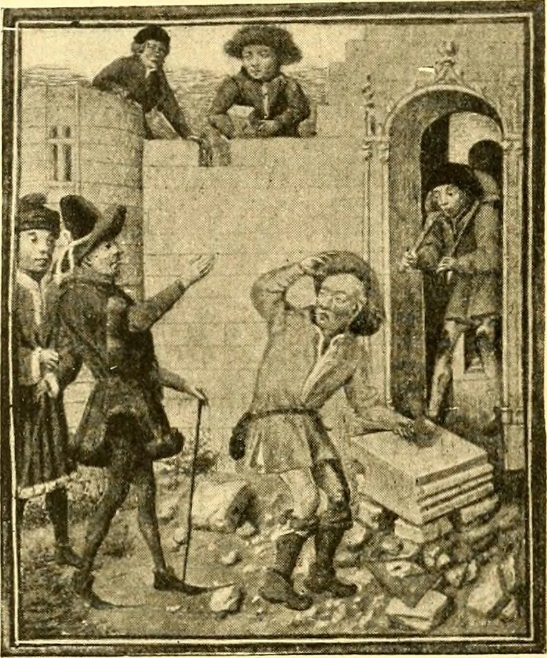An illustration from Manuel d'archeologie francaise depuis les temps mérovingiens jusqu'à la renaissance .., 1902, leaf 134