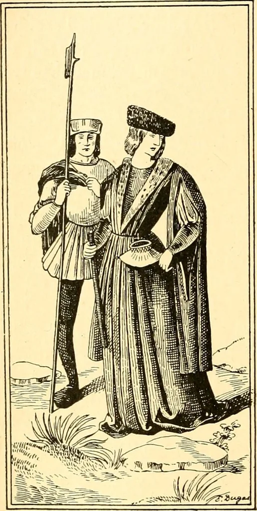 An illustration from Manuel d'archeologie francaise depuis les temps mérovingiens jusqu'à la renaissance .., 1902, leaf 153