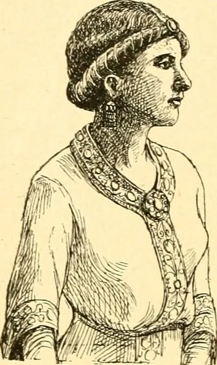 An illustration from Manuel d'archeologie francaise depuis les temps mérovingiens jusqu'à la renaissance .., 1902, leaf 213