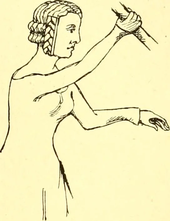 An illustration from Manuel d'archeologie francaise depuis les temps mérovingiens jusqu'à la renaissance .., 1902, leaf 222