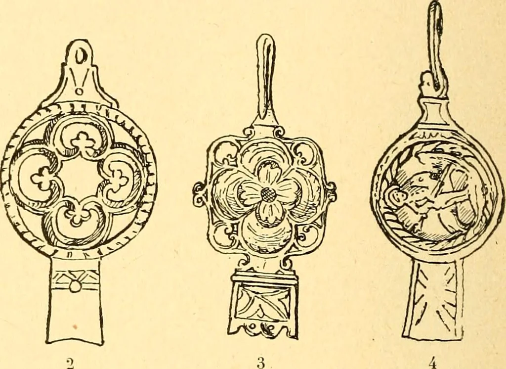 An illustration from Manuel d'archeologie francaise depuis les temps mérovingiens jusqu'à la renaissance .., 1902, leaf 279