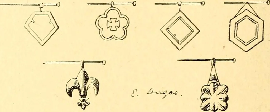 An illustration from Manuel d'archeologie francaise depuis les temps mérovingiens jusqu'à la renaissance .., 1902, leaf 287