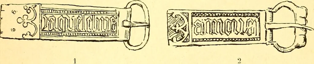 An illustration from Manuel d'archeologie francaise depuis les temps mérovingiens jusqu'à la renaissance .., 1902, leaf 316