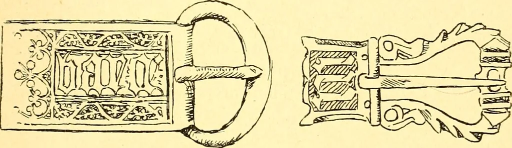 An illustration from Manuel d'archeologie francaise depuis les temps mérovingiens jusqu'à la renaissance .., 1902, leaf 316
