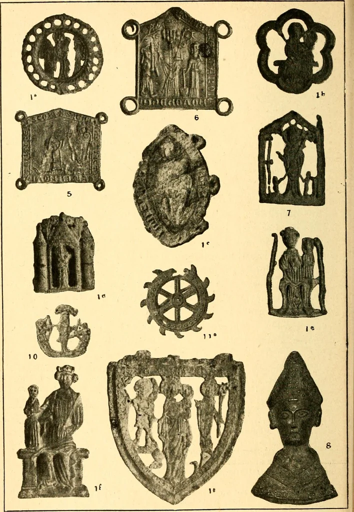 An illustration from Manuel d'archeologie francaise depuis les temps mérovingiens jusqu'à la renaissance .., 1902, leaf 341