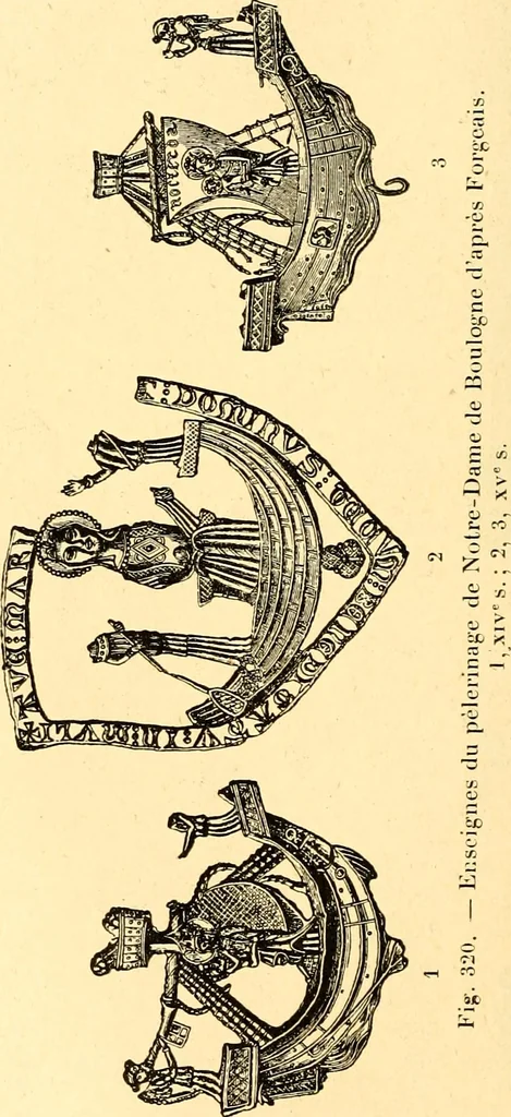 An illustration from Manuel d'archeologie francaise depuis les temps mérovingiens jusqu'à la renaissance .., 1902, leaf 343