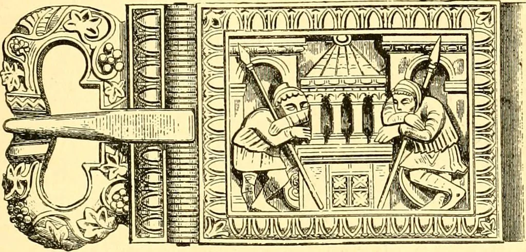 An illustration from Manuel d'archeologie francaise depuis les temps mérovingiens jusqu'à la renaissance .., 1902, leaf 362