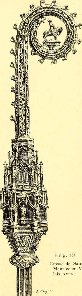 An illustration from Manuel d'archeologie francaise depuis les temps mérovingiens jusqu'à la renaissance .., 1902, leaf 398