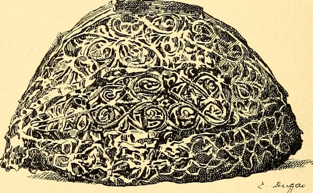 An illustration from Manuel d'archeologie francaise depuis les temps mérovingiens jusqu'à la renaissance .., 1902, leaf 407