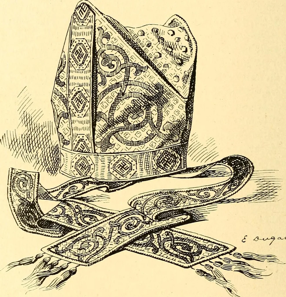 An illustration from Manuel d'archeologie francaise depuis les temps mérovingiens jusqu'à la renaissance .., 1902, leaf 413