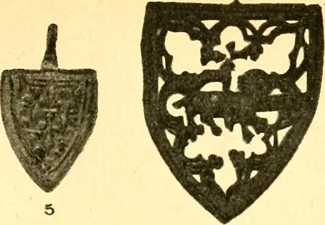 An illustration from Manuel d'archeologie francaise depuis les temps mérovingiens jusqu'à la renaissance .., 1902, leaf 438