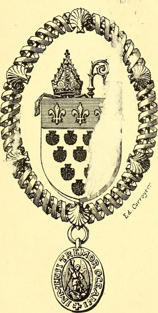 An illustration from Manuel d'archeologie francaise depuis les temps mérovingiens jusqu'à la renaissance .., 1902, leaf 442