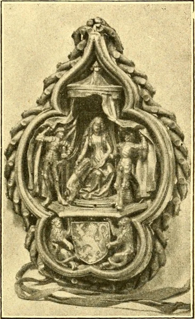 An illustration from Manuel d'archeologie francaise depuis les temps mérovingiens jusqu'à la renaissance .., 1902, leaf 446