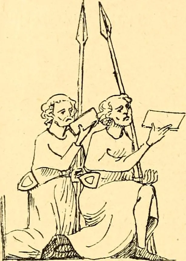 An illustration from Manuel d'archeologie francaise depuis les temps mérovingiens jusqu'à la renaissance .., 1902, leaf 453