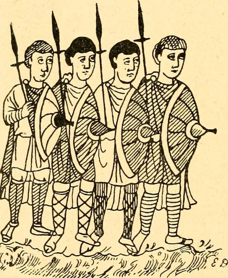 An illustration from Manuel d'archeologie francaise depuis les temps mérovingiens jusqu'à la renaissance .., 1902, leaf 485