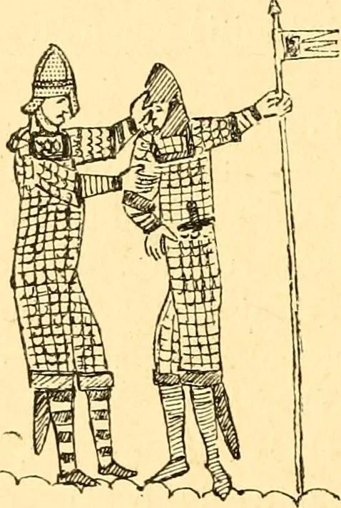 An illustration from Manuel d'archeologie francaise depuis les temps mérovingiens jusqu'à la renaissance .., 1902, leaf 487
