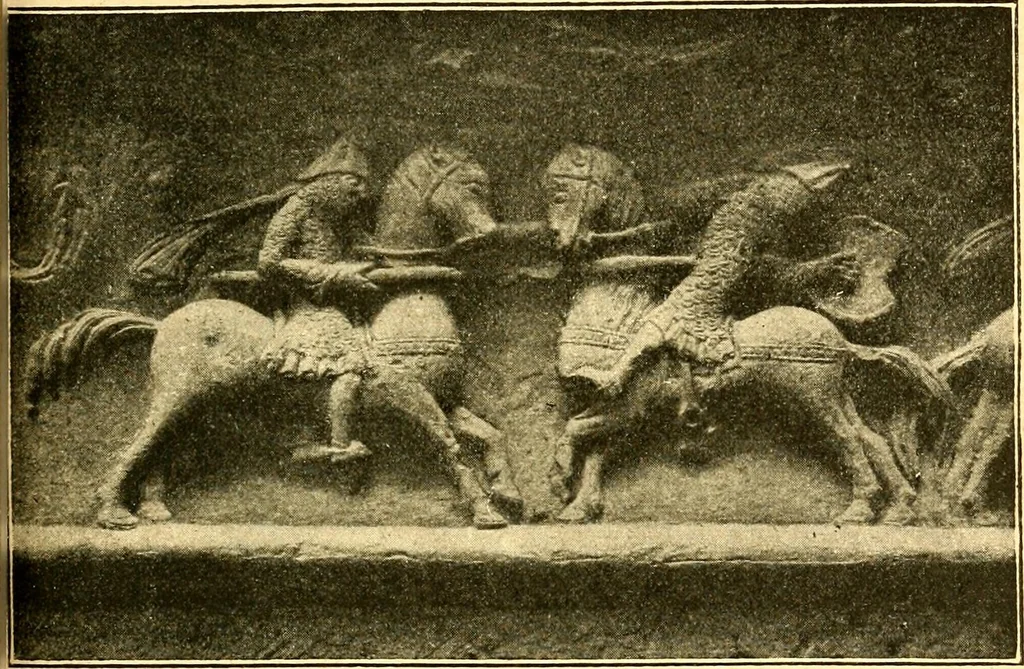 An illustration from Manuel d'archeologie francaise depuis les temps mérovingiens jusqu'à la renaissance .., 1902, leaf 494