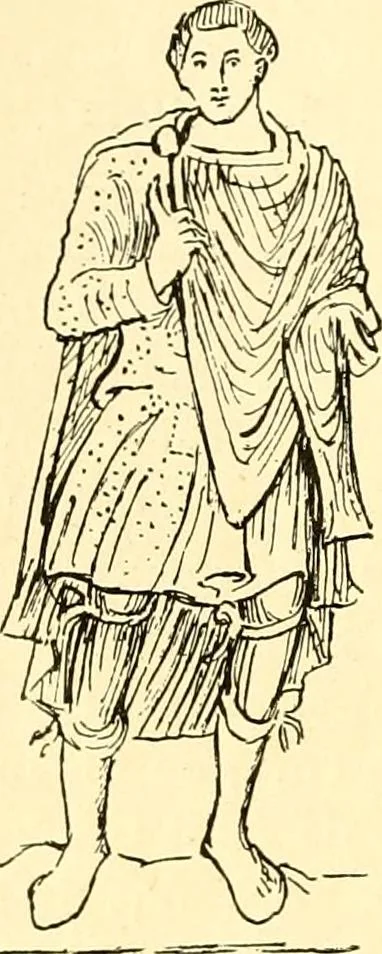 An illustration from Manuel d'archeologie francaise depuis les temps mérovingiens jusqu'à la renaissance .., 1902, leaf 51